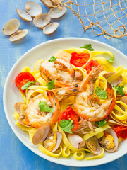 rustic italian seafood pasta