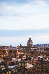 view of historical St Peters Basilica in Rome, Italy