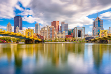 Pittsburgh, Pennsylvania, USA Skyline - obrazy, fototapety, plakaty