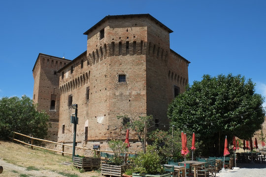 Medieval fortress in Cesena city, Italy