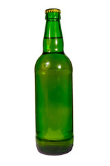 Bottle of beer isolated on white background