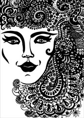 bella donna vettoriale