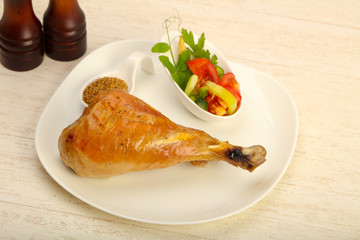 Roast turkey leg
