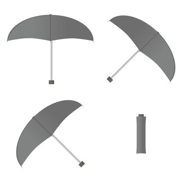 灰色の傘