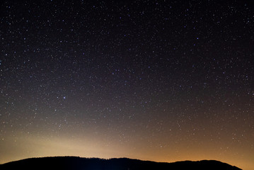 Fototapeta na wymiar Astronomical photograph of the starry night sky