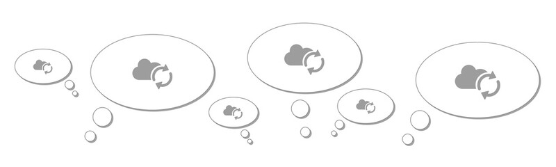 Gedankenblasen - Cloud Synchronisation