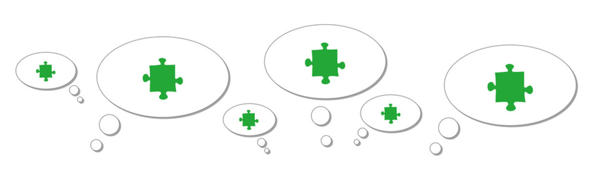 Gedankenblasen - Puzzle Teil