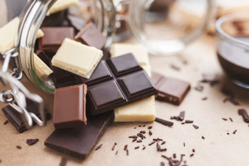 Delicious chocolate bars