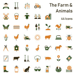 Farm & Animals - 44 Icons © ii-graphics