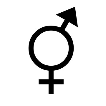 Gender equal sign silhouette