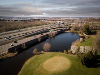 Aerial Landscape of Monroe New Jersey - obrazy, fototapety, plakaty