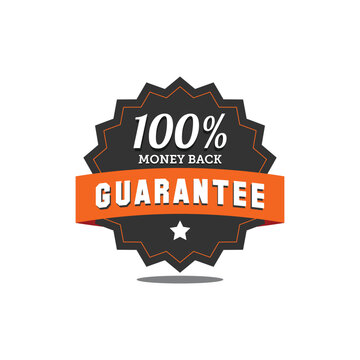 Guarantee Badge Seal stamp Vector Icon Template