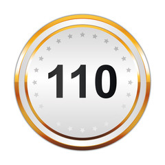 Luxus Button weiß - 110