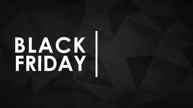 Black friday with shopping cart over black background High Definition colorful animation scenes