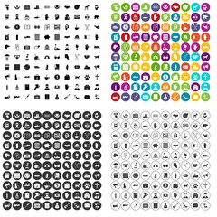 100 donation icons set vector in 4 variant for any web design isolated on white