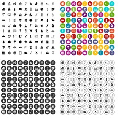 100 drawing icons set vector in 4 variant for any web design isolated on white