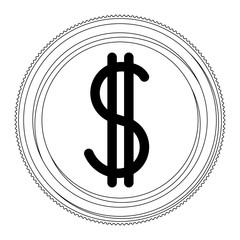coin money isolated icon vector illustration design