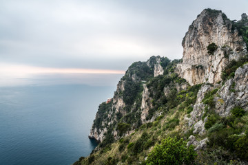 Fototapeta na wymiar Panorama Costiera Amalfitana