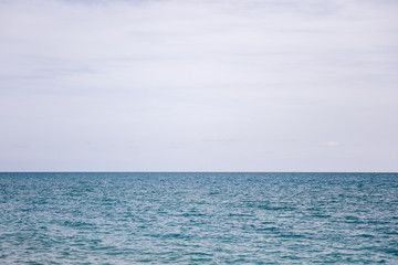 Blue sea horizon