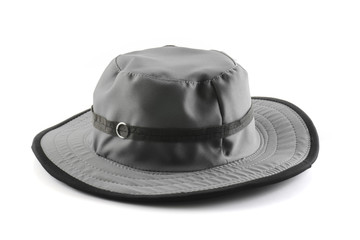 gray hat isolated on white background with Clipping Path