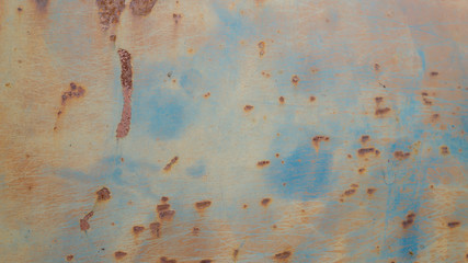 Surface of old rusty car