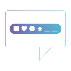 speech bubble with login access vector illustration design