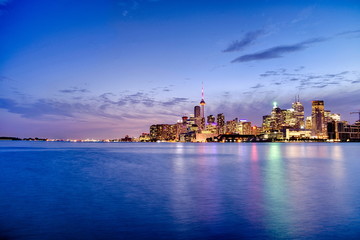 Fototapeta na wymiar Skyline of Toronto in Canada