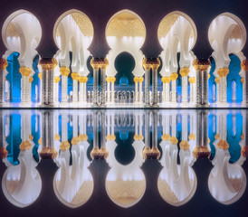 Passage of Sheikh Zayed Grand Mosque Abu-Dhabi