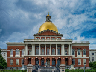 Fototapeta na wymiar Massachusetts State House in Boston