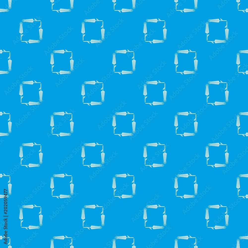 Poster pigweed wheat pattern vector seamless blue repeat for any use