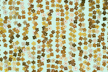 Abstract flower illustrations background pattern. Green, wallpaper, style & digital.