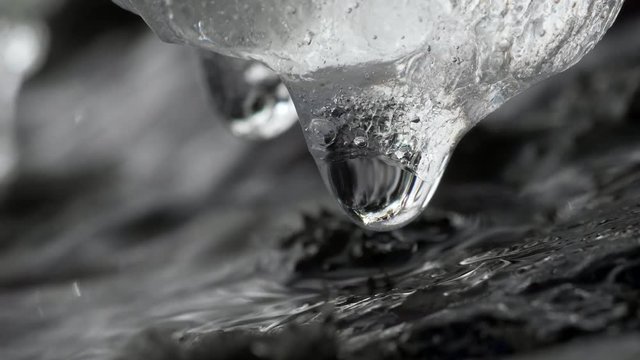 Ice thawing in spring
