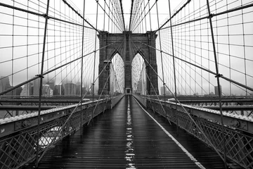 Badkamer foto achterwand Brooklyn brug van New York City © anderm
