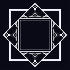 Art Deco frame border