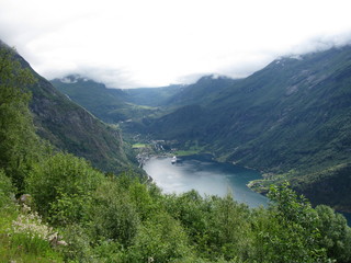 View of the Geiranger fjord, Norway