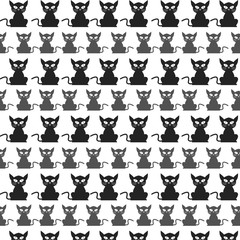 Pattern Halloween Cats