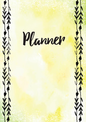 Abstract colorful watercolor background