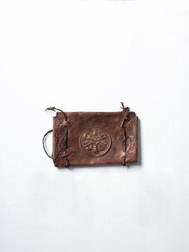 Old leather pouch