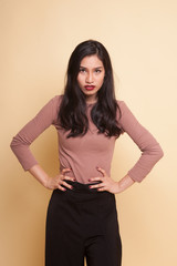 Obraz premium Portrait of beautiful young Asian woman.