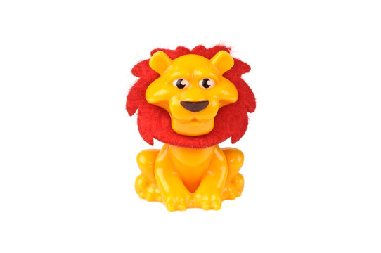 Toy plastic lion