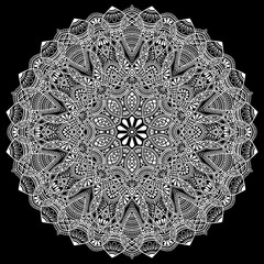 Mandala pattern white