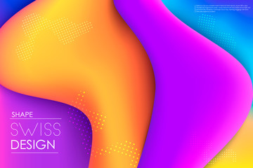 Liquid gradient colorful background. Trend design. vector. eps10