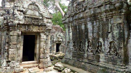 Fototapeta na wymiar Khmer Tempel in Angkor, Kambodscha