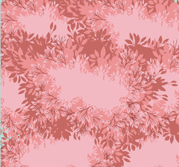 leafs plant blurred colors pattern vector illustration design