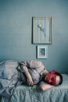 portrait of a woman with frames