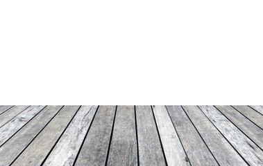 Wood plank gray white background
