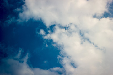 blue sky with cloud