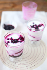 Joghurt mit Blaubeeren