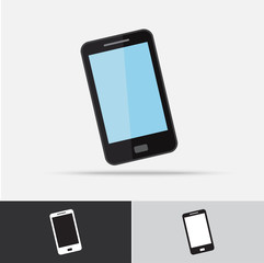 Cell Phone Vector Icon Flat Design