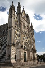 Fototapeta na wymiar Orvieto cathedral facade